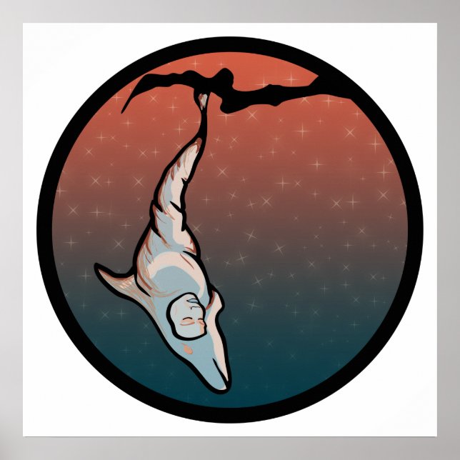 Poster cocon dauphin étoilé (Devant)