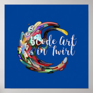 Poster Code Art en Twirl