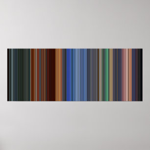 Poster Code-barre de film de héros