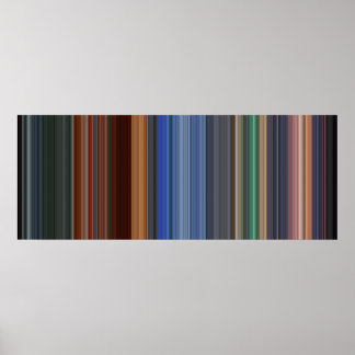 Poster Code-barre de film de héros
