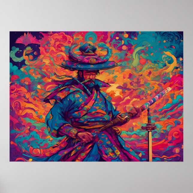 Poster Code coloré : Samurai (Devant)