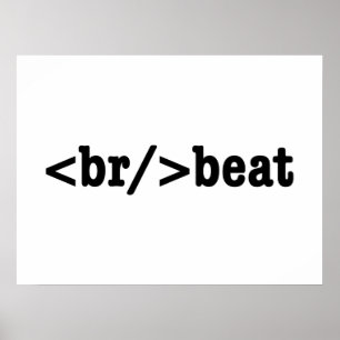 Poster code HTML breakbeat