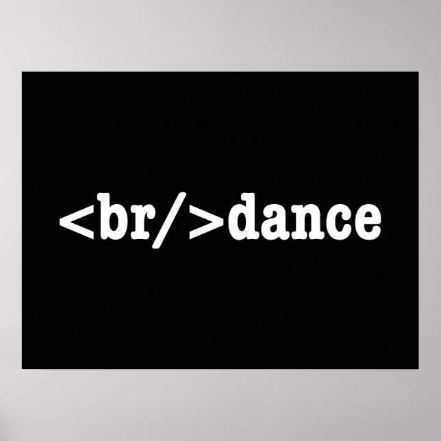 Poster code HTML de rupture (Devant)