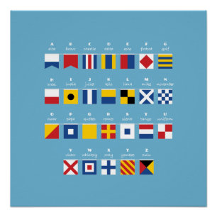 Poster Code international d'alphabet de signaux