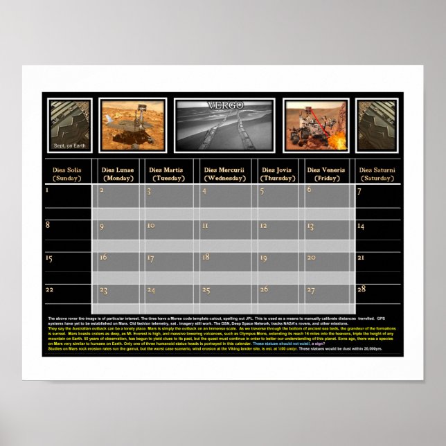 Poster Code Mars Rover & Morse (Devant)