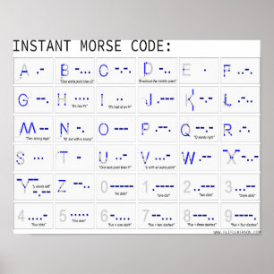 Poster Code Morse instantané
