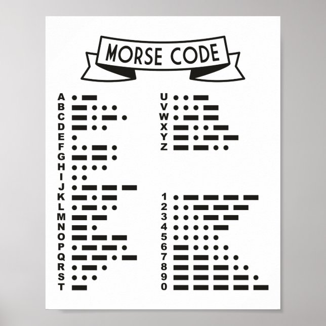 Poster Code Morse International (Devant)