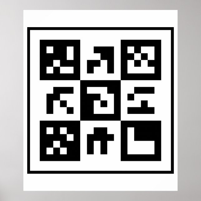 Poster code qr (Devant)