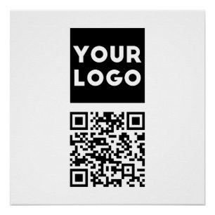Poster Code QR modifiable et logo ou image de votre entre