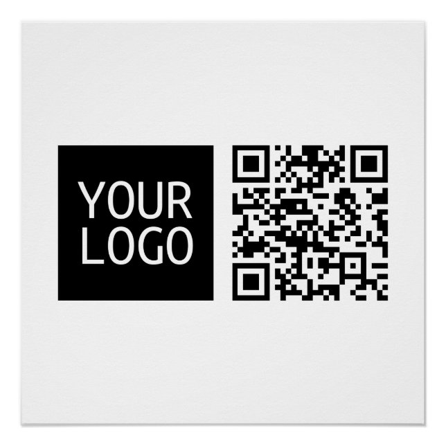 Poster Code QR modifiable et logo ou image de votre entre (Devant)