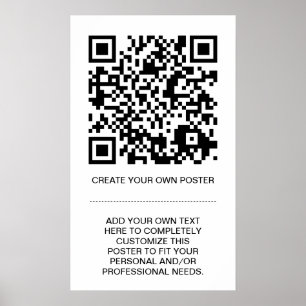 Poster code QR personnalisable