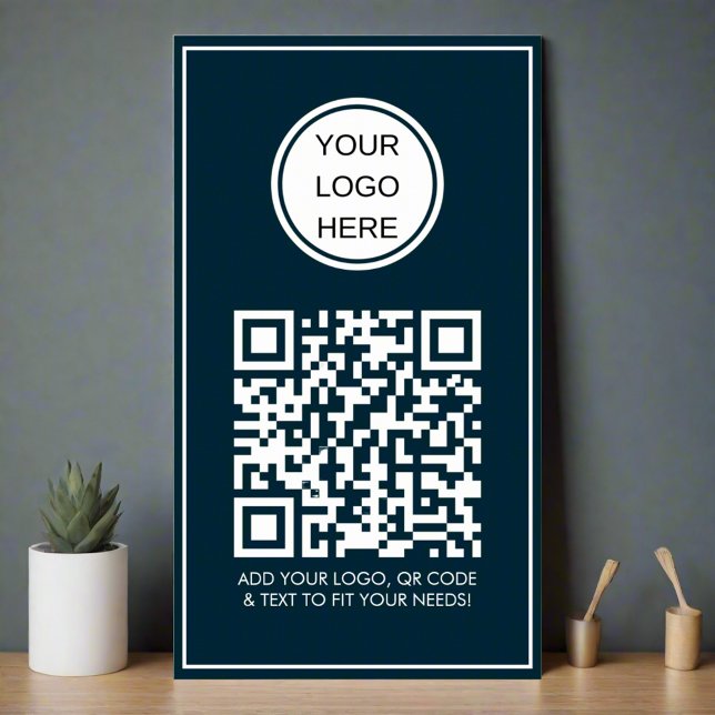 Poster Code QR personnalisé Logo de l'entreprise Professi (Créateur téléchargé)