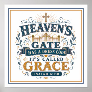 Poster Code vestimentaire de la porte du ciel C'est appel