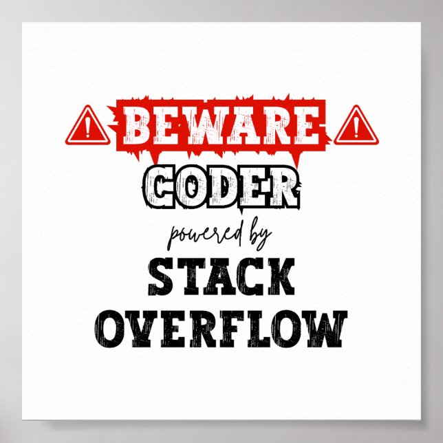 Poster Codeur alimenté par débordement de pile | Programm (Devant)