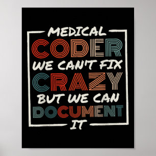 Poster Codeur médical que nous ne pouvons pas réparer, co