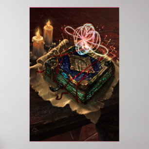 Poster Codex Akasha - art fantastique ésotérique mystique
