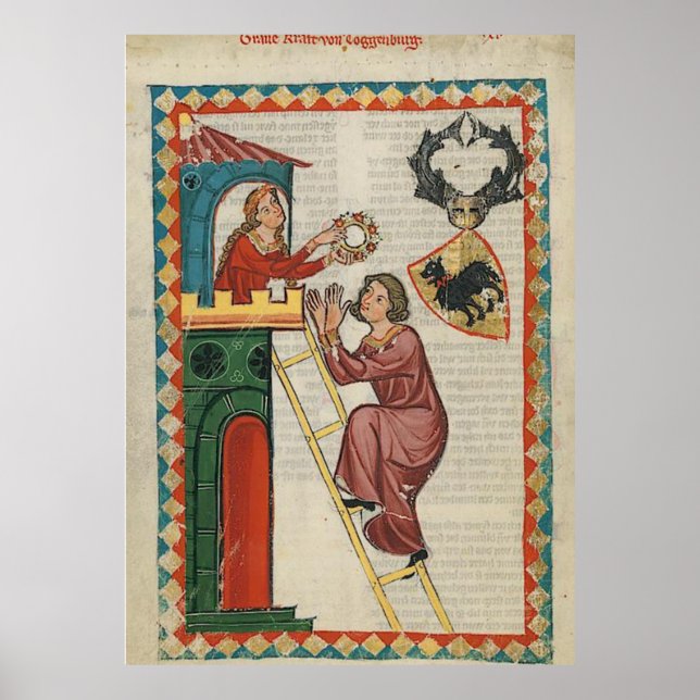 Poster Codex Maness - Graf Kraft von Toggenburg (Devant)