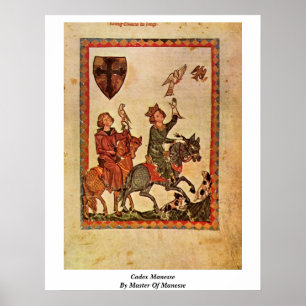 Poster Codex Manesse par le maître de Manesse