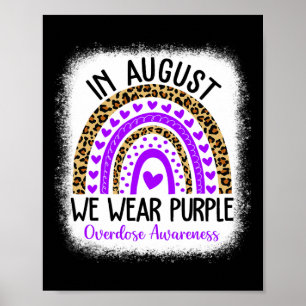 Poster Coeur Août Nous Portons Violet Overdose Sensibilis