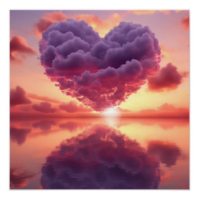 Poster Coeur céleste (Devant)