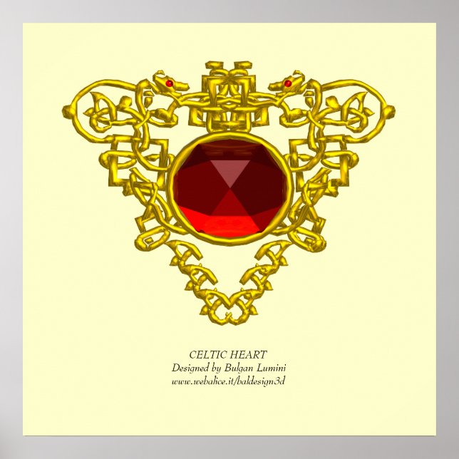 POSTER CŒUR CELTIQUE (Devant)