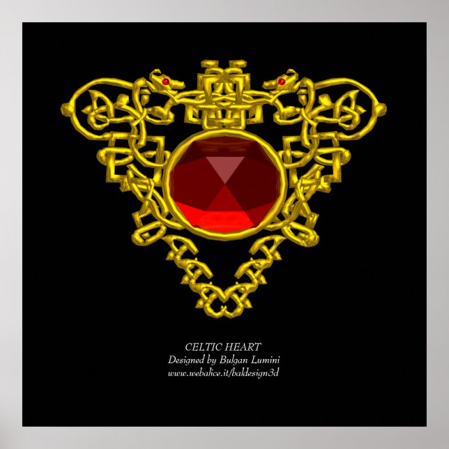 POSTER COEUR CELTIQUE (Devant)