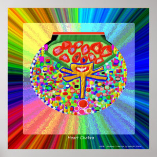Poster Coeur Chakra