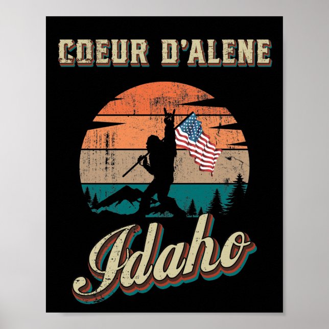 Poster Coeur d’Alene Idaho (Devant)