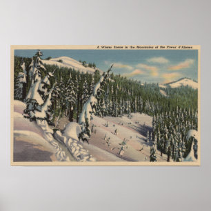 Poster Coeur d'Alene, ID - Coeur d'Alene