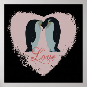 Poster Coeur d'Amour de Penguin