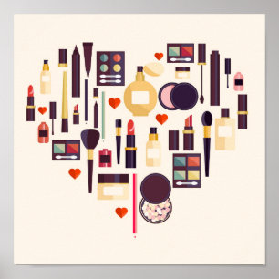 Poster Coeur de Comestics