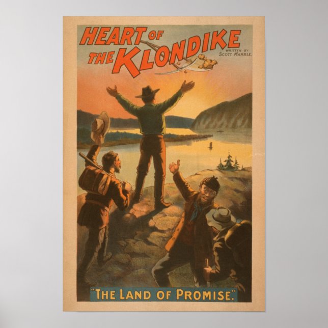 Poster Coeur de la mine "Terre de Promesse" du Klondike (Devant)