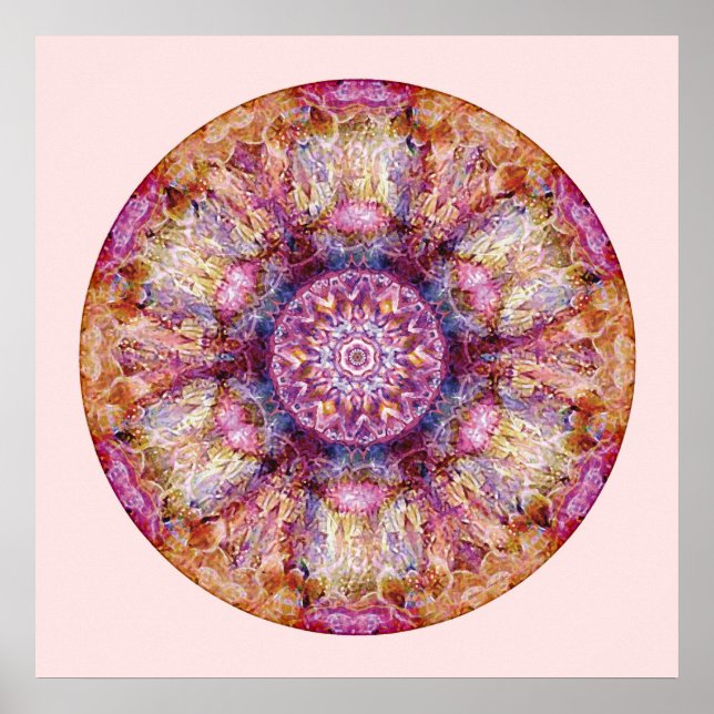Poster Coeur de la restitution Mandala 3 (Devant)