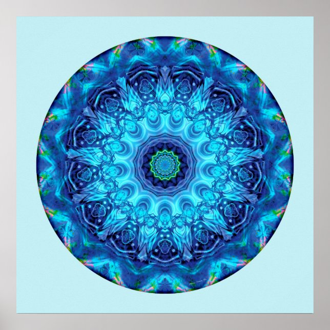 Poster Coeur de la restitution Mandala 5 (Devant)