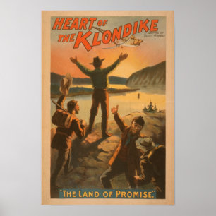 Poster Coeur de l'exploitation de promesse de Klondike