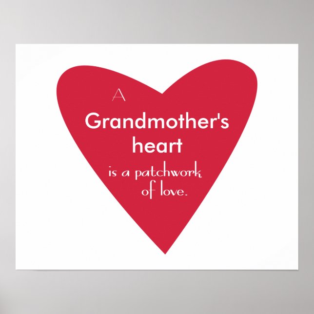 Poster Coeur d'une grand-mère (Devant)