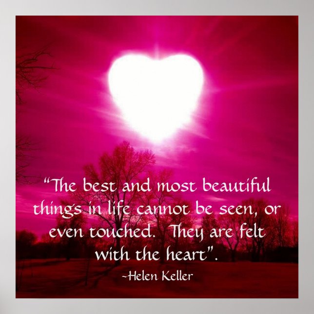 Poster Coeur en feu (Devant)