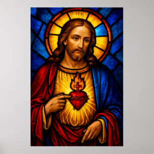 Poster Coeur le plus sacré de Jésus