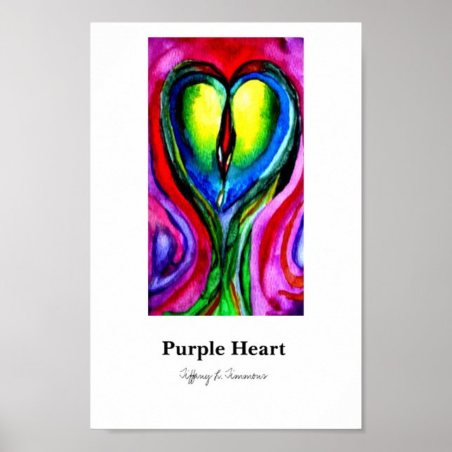 Poster Coeur pourpre (Devant)