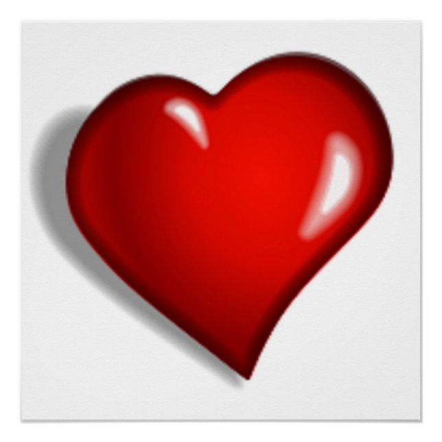 POSTER COEUR ROUGE (Devant)