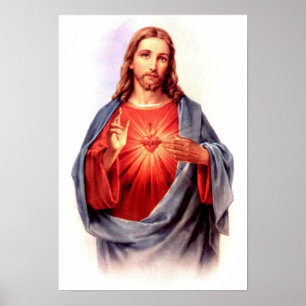 Poster Coeur sacré de Jésus