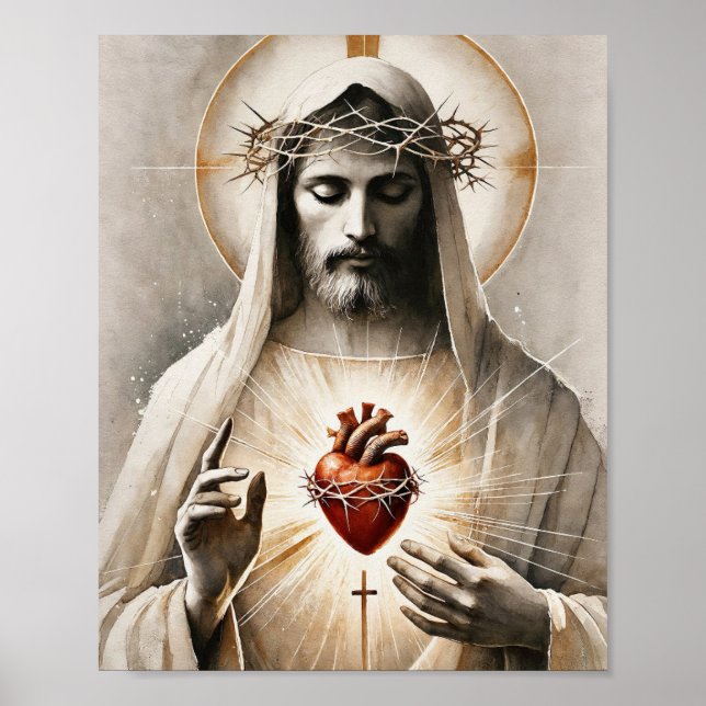 Poster Coeur sacré du Christ (Devant)