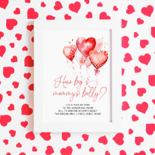 Poster Coeur Valentine Thème Quelle est la taille du vent