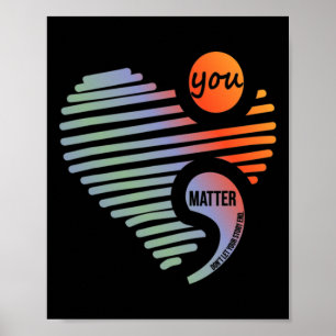Poster Coeur Vous Problème Ne laissez pas l'histoire mett