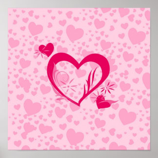Poster Coeurs