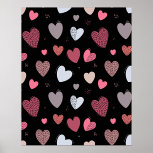Poster Coeurs 2