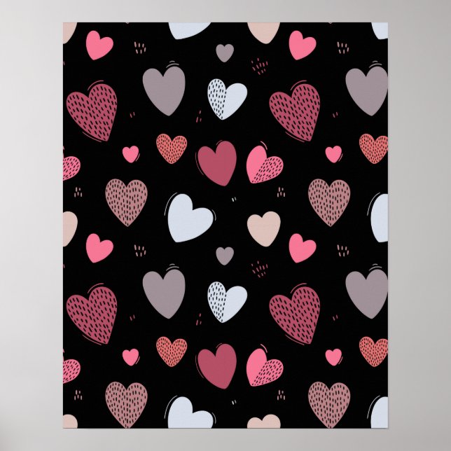 Poster Coeurs 2 (Devant)