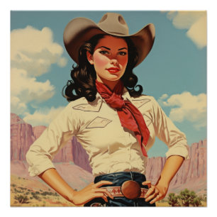 Poster Coeurs de cowgirl dans chaque point : Whispers de 