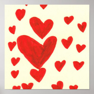 Poster Coeurs de flottement