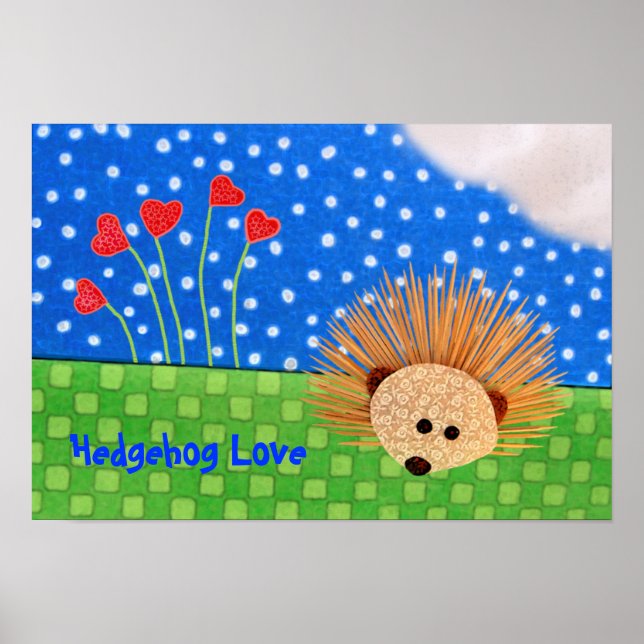 Poster Coeurs de hérissons ! (Devant)